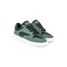 DOUBLE TAPE Men Colourblocked Round Toe Sneakers
