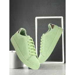 ELLE Women Textured Mesh Lightweight Comfort Insole Sneakers