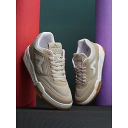 adeboy Men Colourblocked PU Sneakers