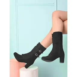 The Roadster Lifestyle Co Women Solid High Top Regular Boots