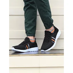 BIRDE Men Mesh Colorblocked Running Lace-Ups Sports Shoes