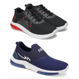 Free Kicks Men Multicoloured Mesh Marking Running Sports Shoes