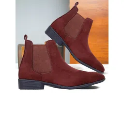 Bxxy Men Round Toe Block-Heeled Chelsea Boots