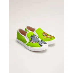 THE QUIRKY NAARI Women Tom & Jerry Printed Slip-On Sneakers