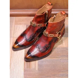 MILLE DOLLARI Men High Ankle Cowboy Boots