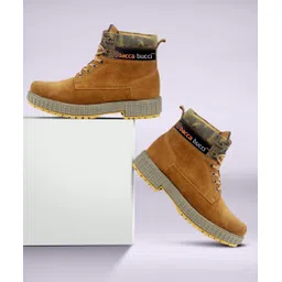 Men's Tan Suede Leather Adjustable Lace up for Work Combat Hiking Motorcycle Military Boots For Men