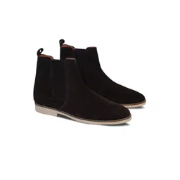 GRIFFIN Men Corine Mid Top Suede Chelsea Boots