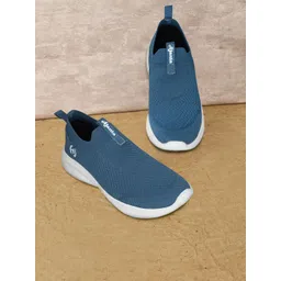 Ajanta Men Textured Lightweight Slip-On Sneakers