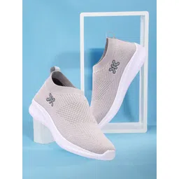 Killer Men Grey Woven Design Lightweight Slip-On Sneakers