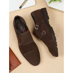 Teakwood Leathers Men Suede Slip-On Sneakers