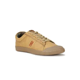 North Star Men Tan Textured Casual Sneakers