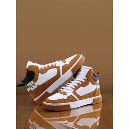 bacca bucci Men Mid -Top STALK Classic Colourblocked Comfort Insole Basics Sneakers