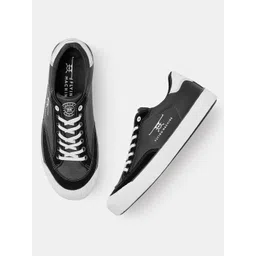 Flying Machine Men Round Toe Lace-Ups Sneakers