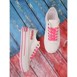 Jove Women Colourblocked PU Sneakers
