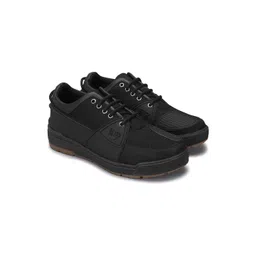 Royal Enfield Men Leather Lace-up Sneakers