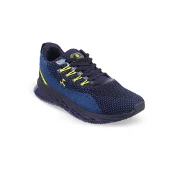 Mochi Men Blue Woven Design Sneakers