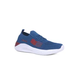 ASIAN Men Turquoise Blue Woven Design Sneakers