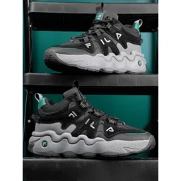 FILA Unisex RI-TSS HIGH III Round Toe Arch Support Insole Lightweight Sneakers