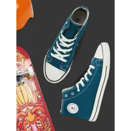 HIROLAS Men High-Top Lace Up Sneakers