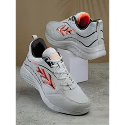 ASIAN Men Textured Lace Up Memory Foam Mesh Sneakers