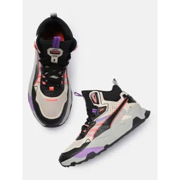 Puma Men Colourblocked Mid-Top Sneakers