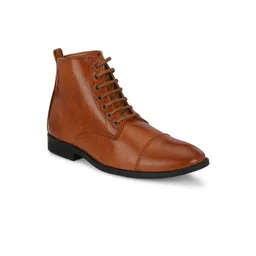 SERVER Men Colourblocked High-Top Fashion Driving Boot Shoes