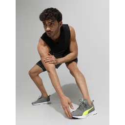 Puma Unisex Grey Mesh Running Shoes