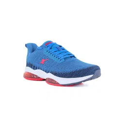 Sparx Men Blue & Red Mesh Running Non-Marking Shoes