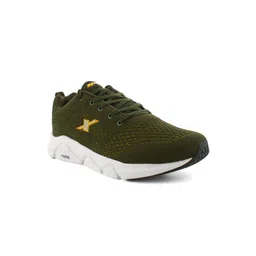 Sparx Men Olive Green Mesh Running Non-Marking Shoes