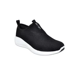 Allen Cooper Men Black Mesh Running Non-Marking Shoes