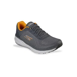 Skechers Men Charcoal Mesh Running Non-Marking Shoes