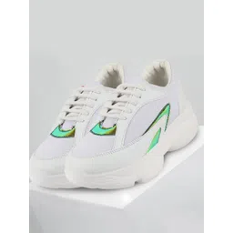 FAUSTO Women White FAUSTO Running Non-Marking Shoes