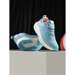 HRX by Hrithik Roshan Women Blue & White Memory Foam Mesh Running Shoes