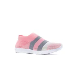 Khadims Women Pink Textile Walking Non-Marking Shoes