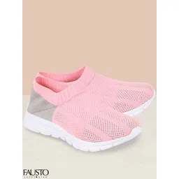 FAUSTO Women Pink Walking Non-Marking Shoes