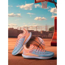 Xtep Men Feather Foam Lace Up Outdoor Basketball Shoes