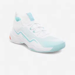WOMEN BADMINTON SHOES BS 900 ULTRA LITE WHITE TURQUOISE
