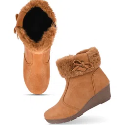 Women's LYF-04 Ankle Length Stylish And Fashionable Boots Side Zip Boots For Women