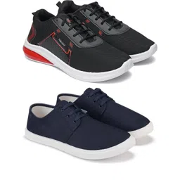 Free Kicks Men Multicoloured Mesh Marking Running Sports Shoes