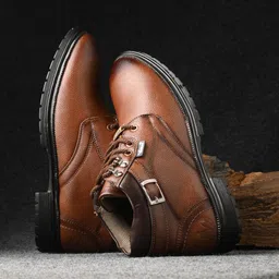 PREDATOR Men's Casual Outdoor Synthetic Leather Boots Boots For Men