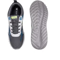 FEET FIRST Men Grey & White Printed Leather Lace-Up Sneakers