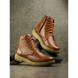 The Roadster Lifestyle Co Men Lace Up Mid Ankle Boots