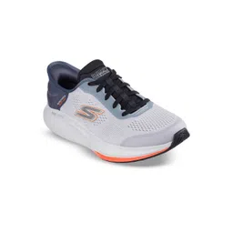 Skechers Men Colorblocked Lace Ups Round Toe Non-Marking Walking Shoes