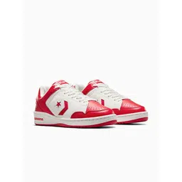 Converse Unisex Round Toe Leather Lace-Ups Sneakers