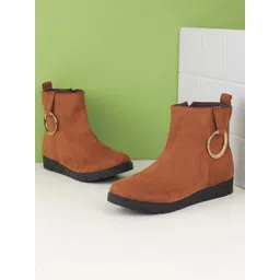 Mochi Women Mid-Top Zipper Boots