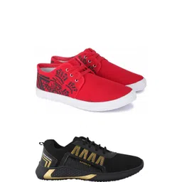 Free Kicks Men Multicoloured Mesh Marking Running Sports Shoes