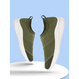 SPRENGE Men Woven Design Slip-On Sneakers