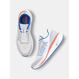 U.S. Polo Assn. Men Textile Running Non-Marking Shoes