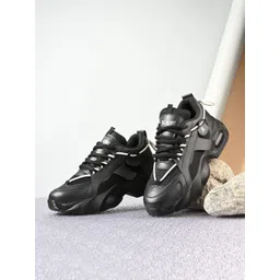 JK Port Men Round Toe Lace-Ups Sneakers