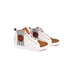 KobSook Men Printed Suede Sneakers
